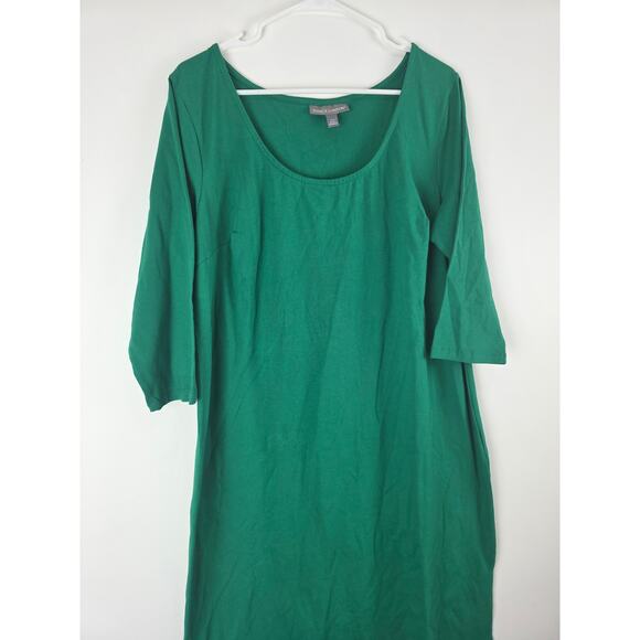 Jessica London Midi Dress 18 Womens Plus Size Christmas Green 3/4 Sleeve Holiday - Picture 2 of 7